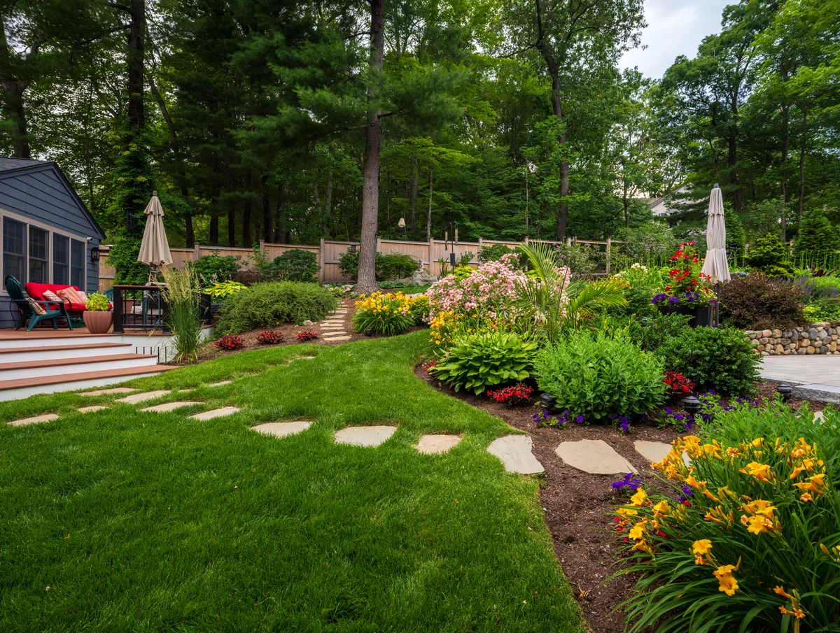 walkway landscape design in Sudbury massachusetts