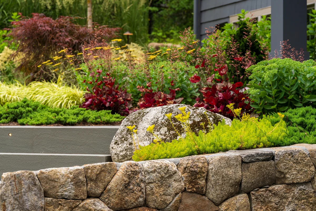 stone masonry and fine gardening